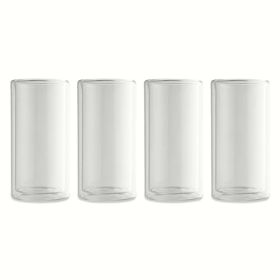 Thyme & Table 4-Piece 16oz Clear Double Wall Glass Set