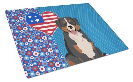 Bernese Mountain Dog USA American Glass Cutting Board Decorative Tempered Glass Kitchen Cutting and Serving Board Large Size Chopping Board