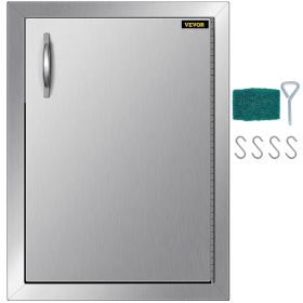 VEVOR Right Hinged Single Access Door 16 x 22 Inch Vertical Island Door Stainless Steel Access Door Flush Mount for Outdoor Kitchen