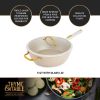 Thyme & Table Non-Stick 5 QT Granite Saute Pan, Taupe