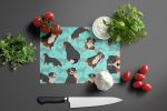 Bernese Mountain Dog Glass Cutting Board Decorative Tempered Glass Kitchen Cutting and Serving Board Large Size Chopping Board