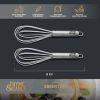 Thyme & Table 2-Pack Silicone Mini Whisks, Gray