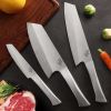 Dimoedge 3-Piece Chef Knife Set, High Carbon Steel Ultra Sharp Professional Japanese Kitchen Knife