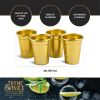 Thyme & Table Party Shot Glasses, 2 oz, 4-Piece Set, Gold