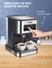 Espresso Machine with Milk Frother, 20 Bar Pump Pressure Coffee Machine, 1.5L/50oz Removable Water Tank