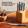 Chicago Cutlery Halsted 7-Piece Steak Knife Set with Wood Block