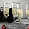 Thyme & Table 4-Piece Scalloped Champagne Flute Glass Set