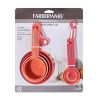 Farberware Measuring Cups and Spoons Set, 9 Piece - Coral Ombre