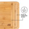 Thyme & Table Knife Friendly Bamboo Cutting Board, 2 Pack