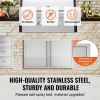 BBQ Access Door, 36W x 21H Inch Double Outdoor Kitchen Door, Stainless Steel Flush Mount Door, Wall Vertical Door with Recessed Handles