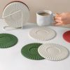 Non-slip Silicone Dining Table Placemat Kitchen Accessories Mat Cup Bar Drink Coffee Mug Pads, Heat Insulation Coasters